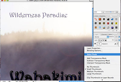 select text example.