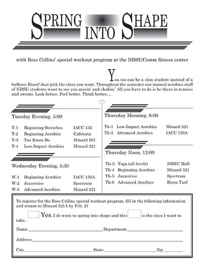 Illustration of flyer project.