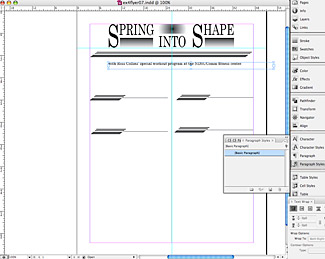 Illustration of paragraph styles.