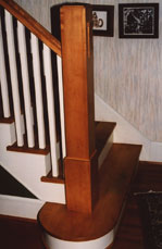 Photo of newel post.