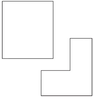 Two boxes separated.